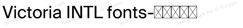 Victoria INTL fonts字体转换